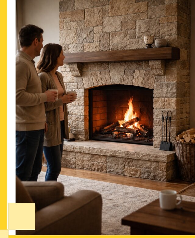 Каменные камины на заказ в Череповце от 183978 р. | ЭриданЧрп