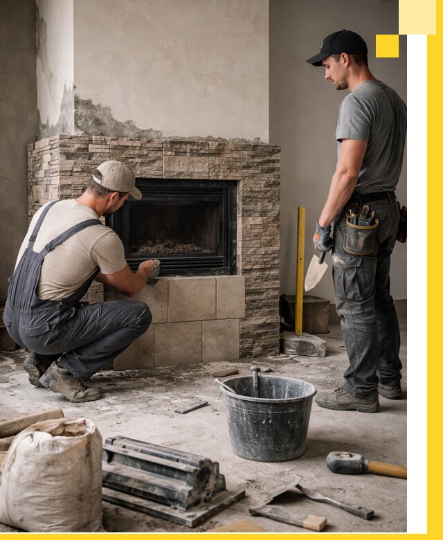 Камины под ключ в Череповце: проект, изготовление и монтаж