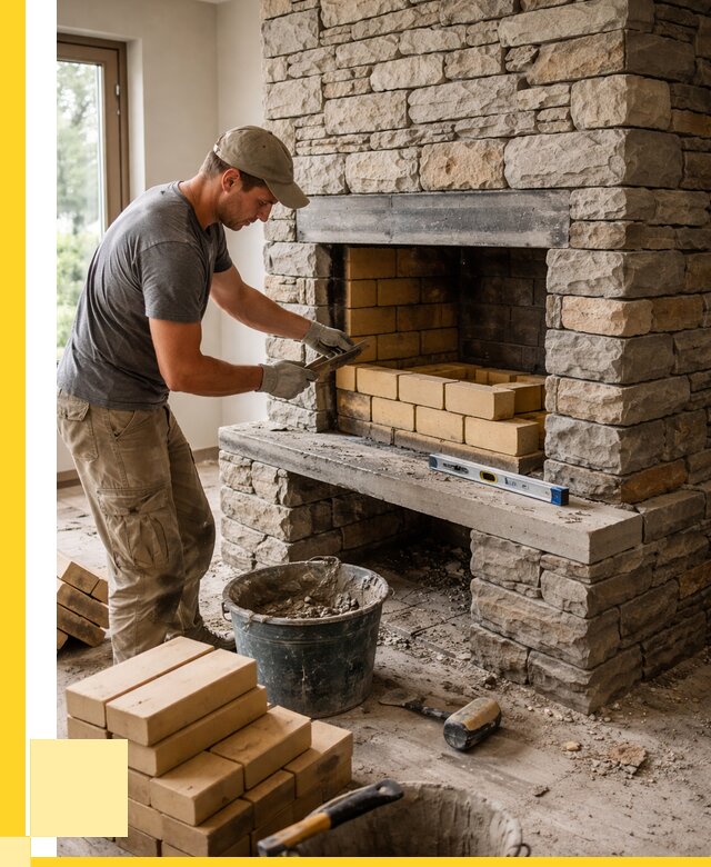 Кладка каминов и камина в Череповце от 25553 р. ЭриданЧрп