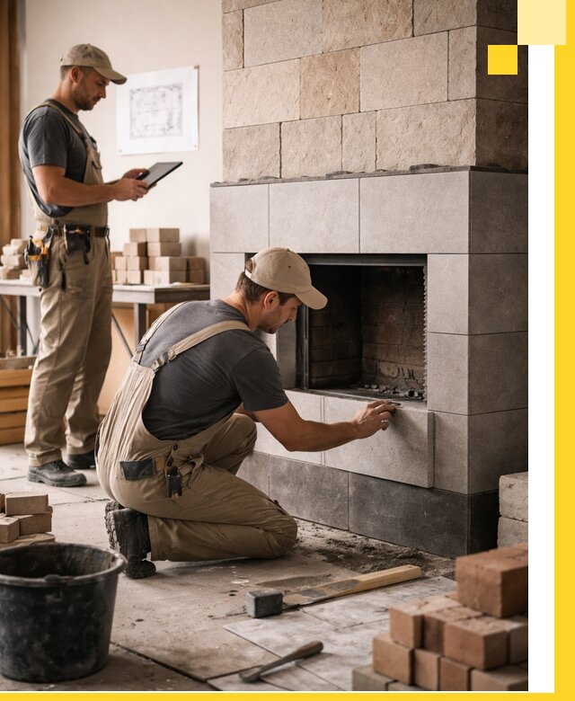 Индивидуальные проекты каминов и каминных систем в Череповце