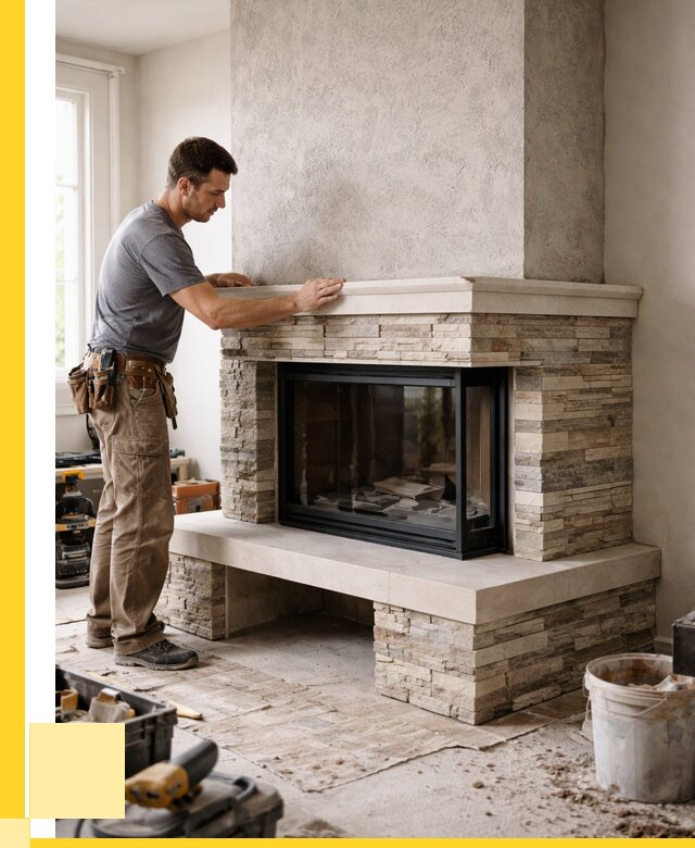 Изготовление каминов под ключ в Череповце от 153315 р. | ЭриданЧрп