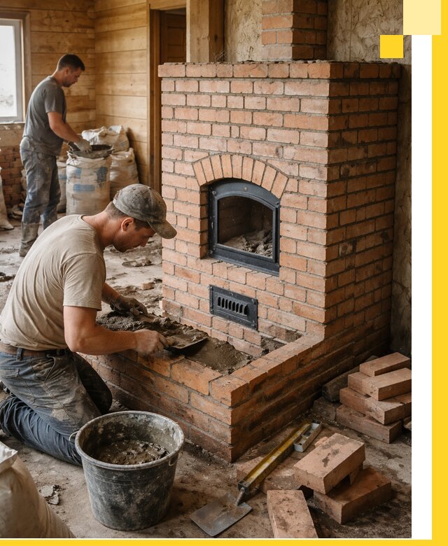 Профессиональное строительство печей в Череповце под ключ