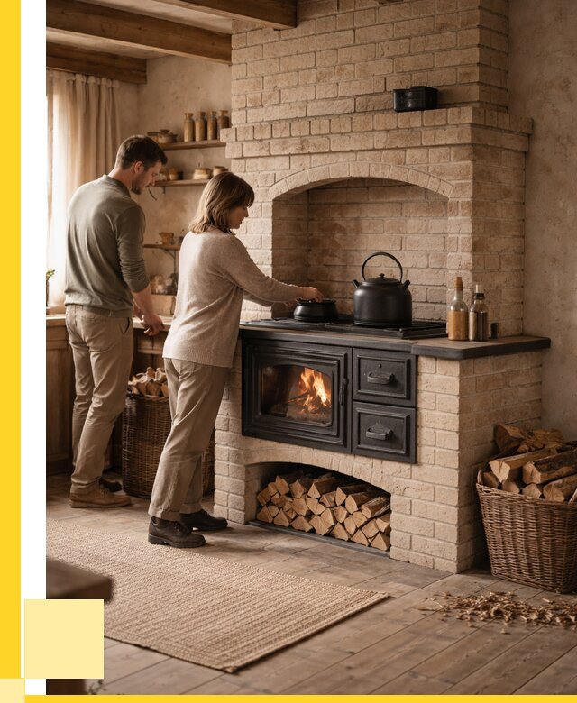 Печи с плитой в Череповце от 45995 р. | ЭриданЧрп — кирпичная печь