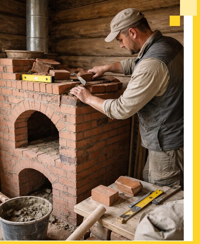 Изготовление и установка русских печей в Череповце под ключ