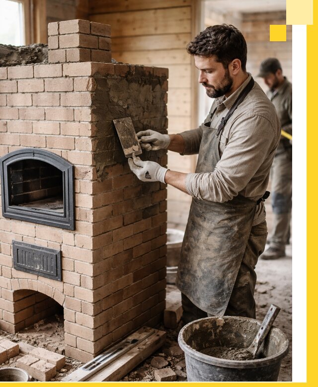 Изготовление и установка печей-шведок под ключ в Череповце