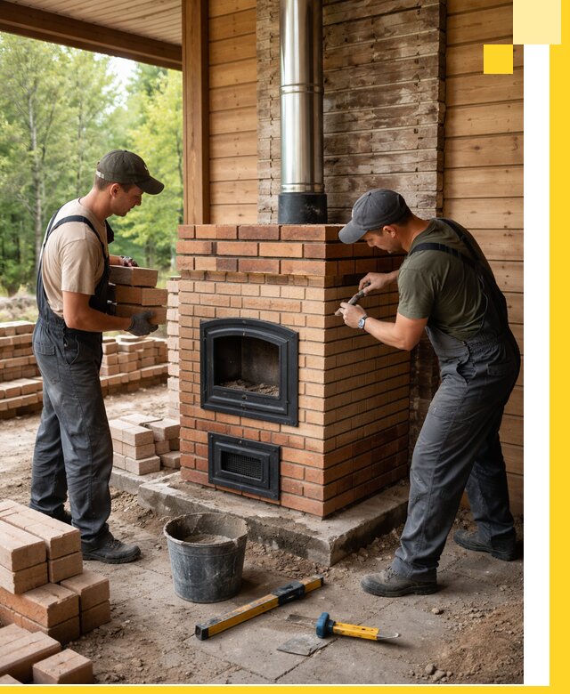 Производство и установка дачных печей под ключ в Череповце