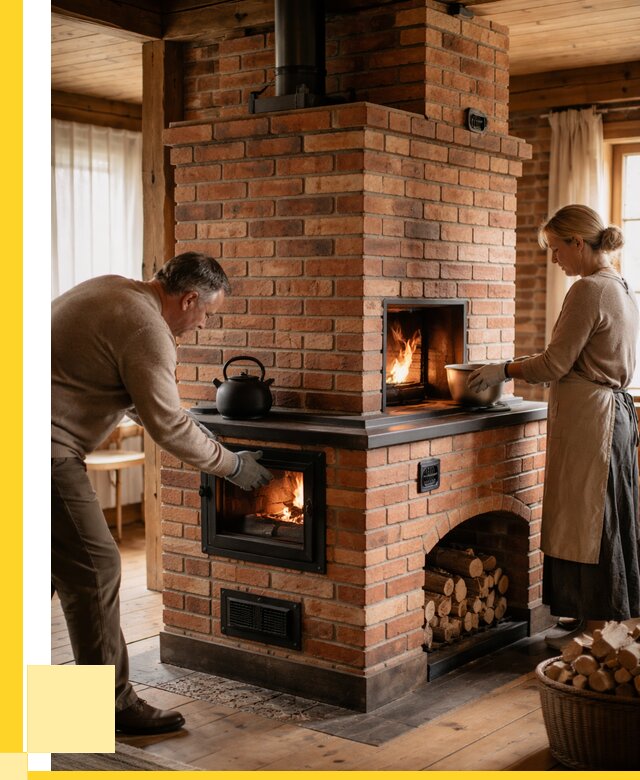 Печи для загородного дома под ключ в Череповце от 81768 р. | ЭриданЧрп