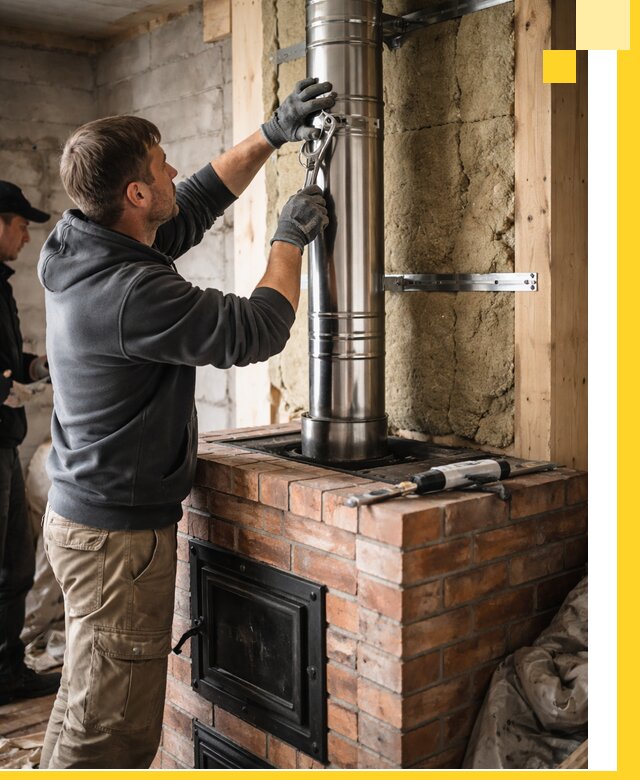 Изготовление и монтаж печей и дымоходов под ключ в Череповце
