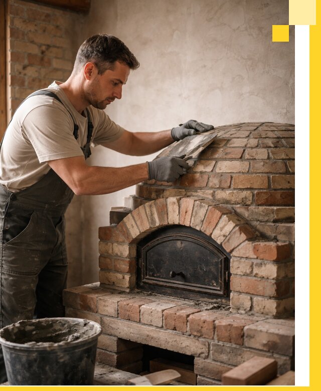 Изготовление и монтаж помпейских печей на заказ в Череповце