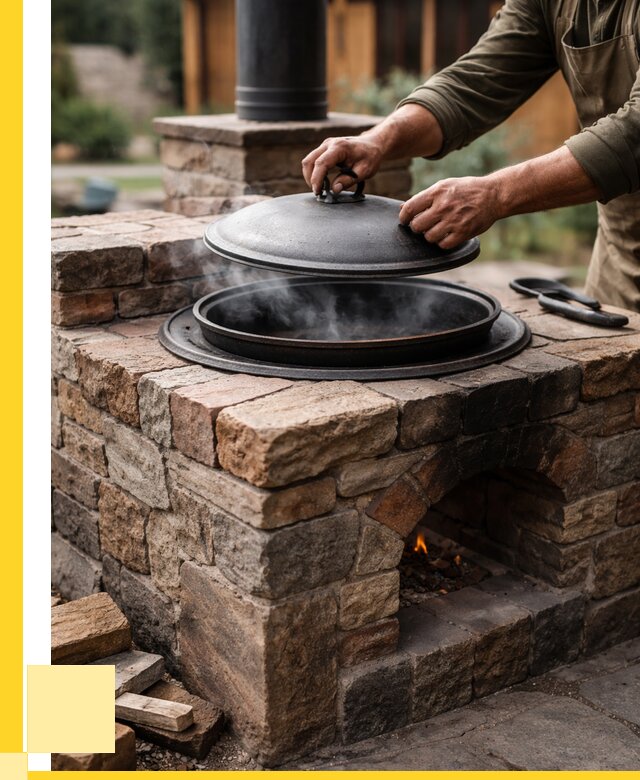 Печи для казана в Череповце по цене от 18398 р. | ЭриданЧрп