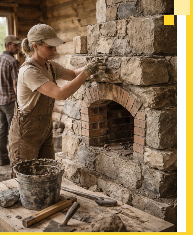 Каменные печи на заказ и монтаж в Череповце, долговечные решения