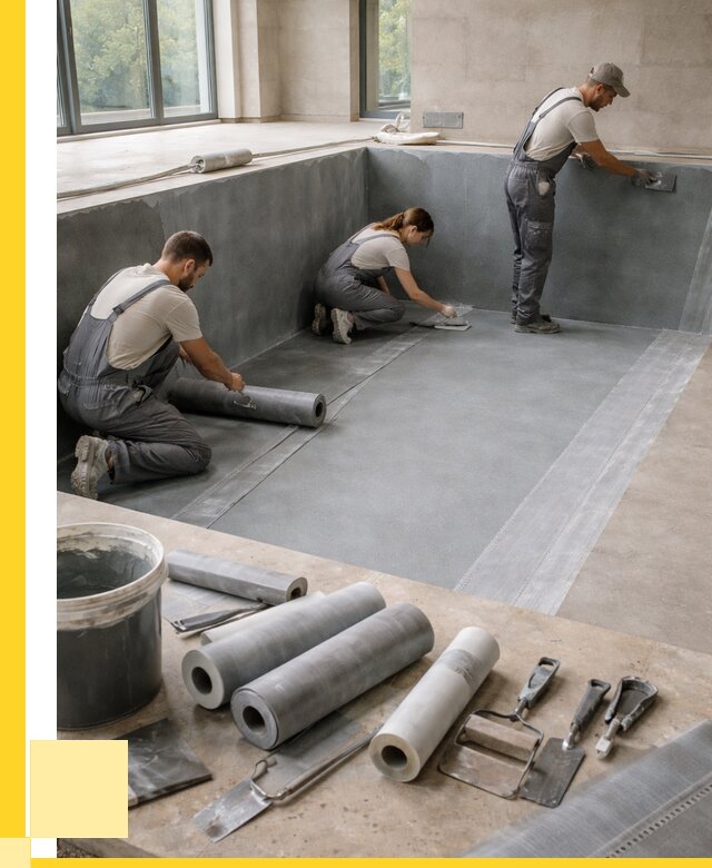 Гидроизоляция бассейнов в Череповце от 2044 р., ЭриданЧрп