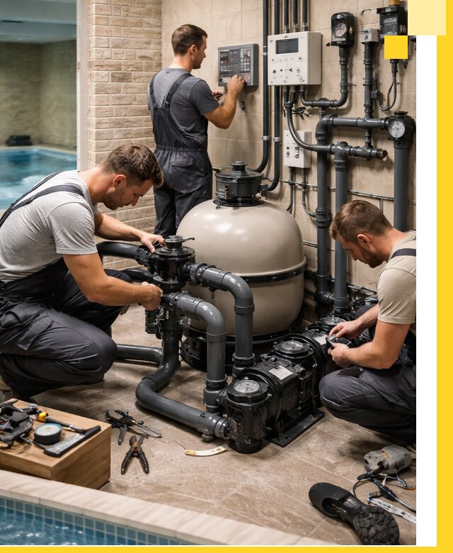 Комплексное оборудование для бассейнов под ключ в Череповце