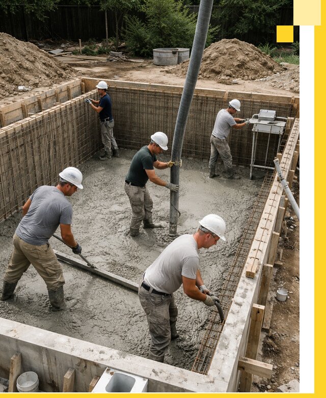 Строительство бетонных бассейнов под ключ в Череповце