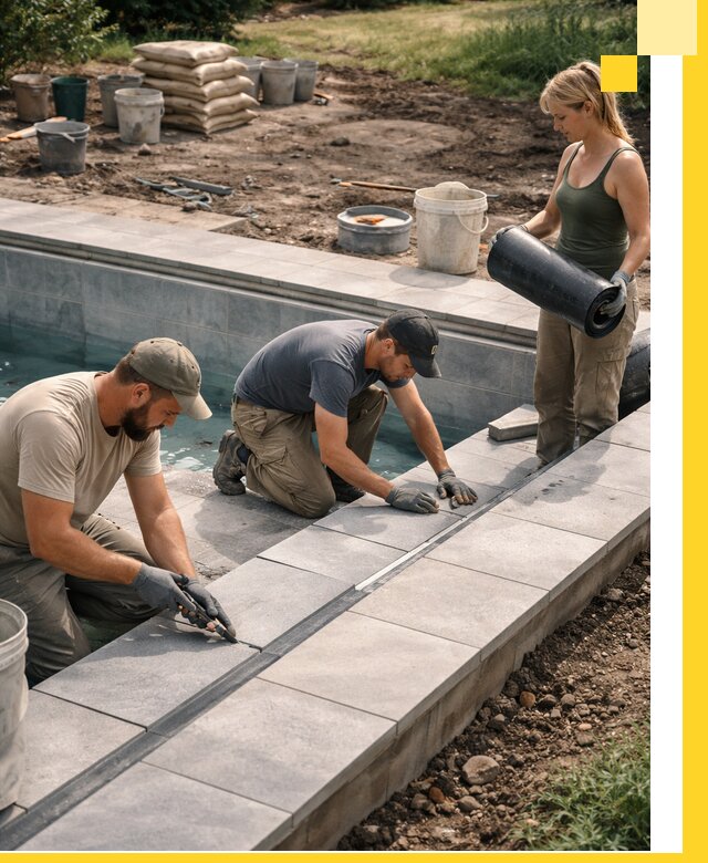 Строительство и монтаж уличных бассейнов под ключ в Череповце