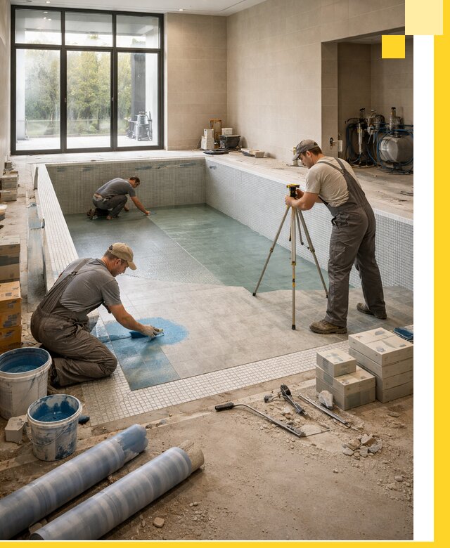 Проект и строительство закрытых бассейнов в Череповце под ключ