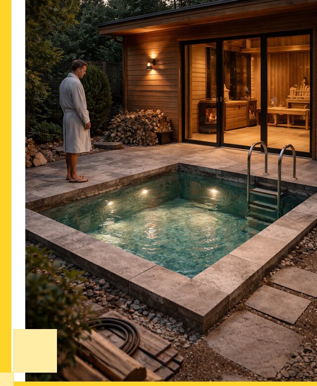 Бани с бассейном под ключ в Череповце от 97100 р. | ЭриданЧрп