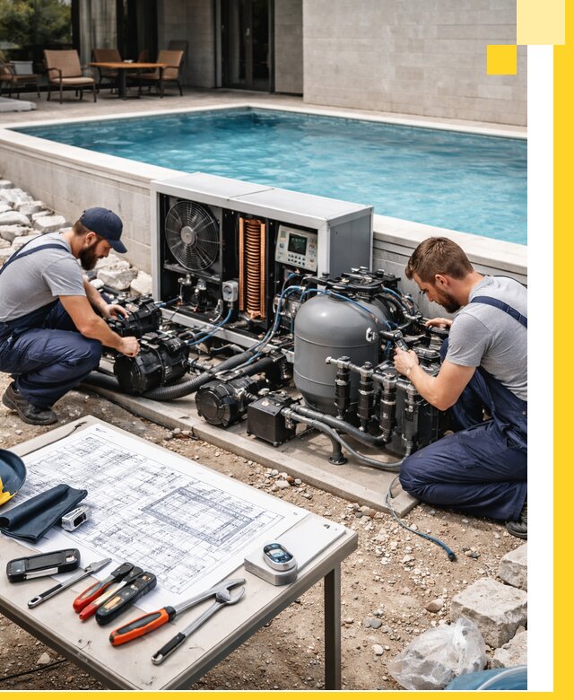 Проектирование и монтаж бассейнов с подогревом в Череповце