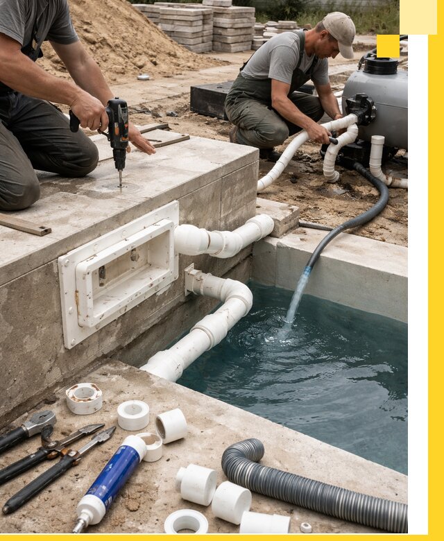 Строительство скиммерных бассейнов под ключ в Череповце