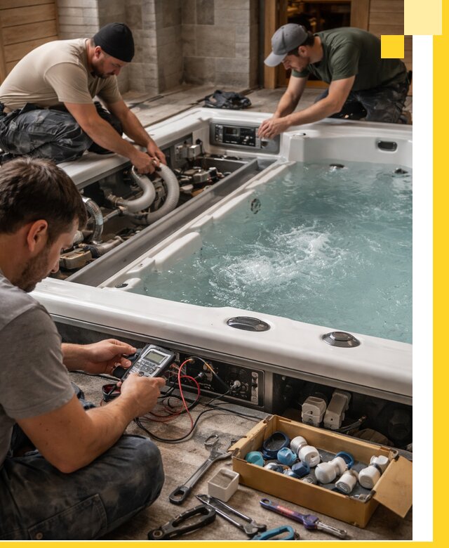 Гидромассажные бассейны под ключ в Череповце, дизайн и монтаж