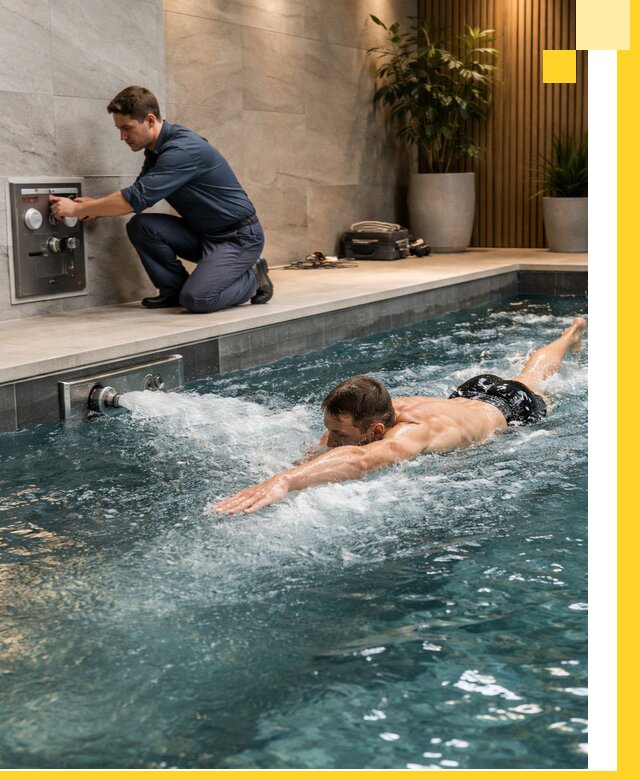 Проектирование и монтаж бассейнов с противотоком в Череповце