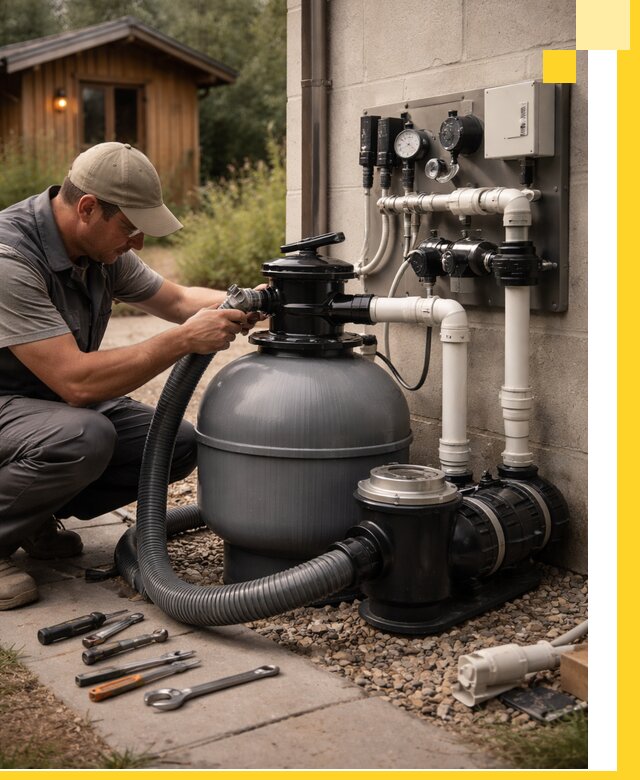 Продажа и монтаж фильтров и насосов для бассейнов в Череповце