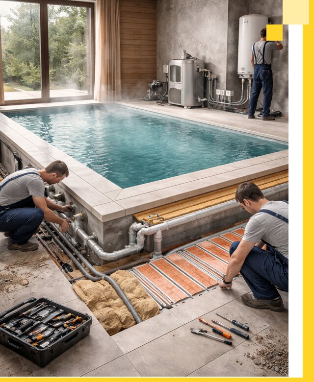 Проектирование и строительство тёплых бассейнов в Череповце