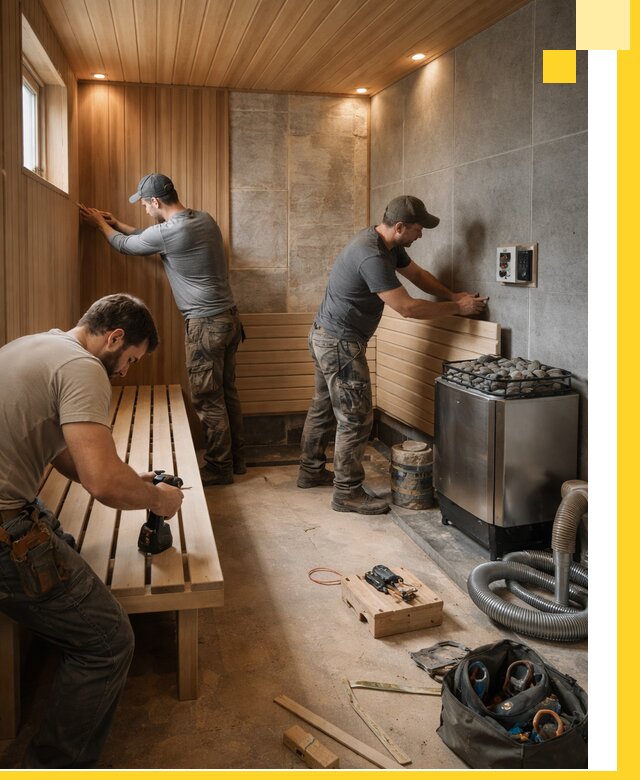 Сауны под ключ в Череповце, проектирование, строительство, отделка