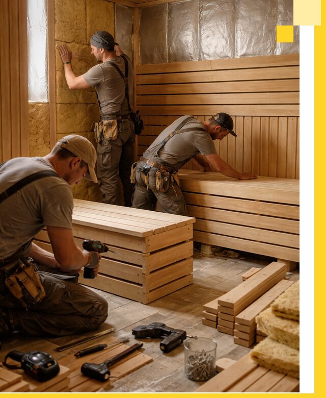 Профессиональное строительство саун под ключ в Череповце