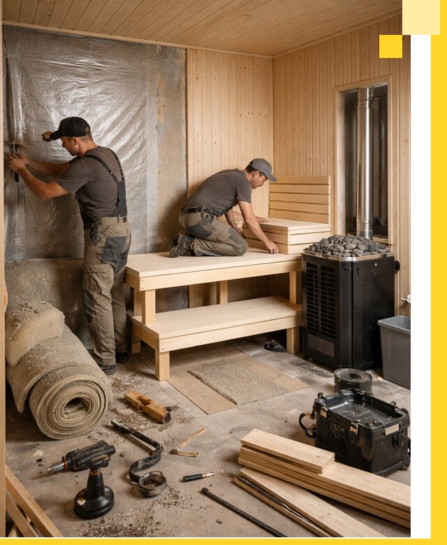 Проекты саун под ключ в Череповце дизайн и строительство