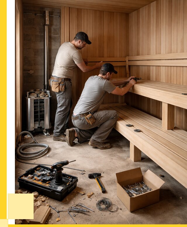 Монтаж саун под ключ в Череповце от 122652 р. | ЭриданЧрп