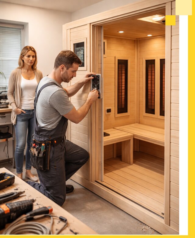 Инфракрасные сауны под ключ в Череповце продажа и установка