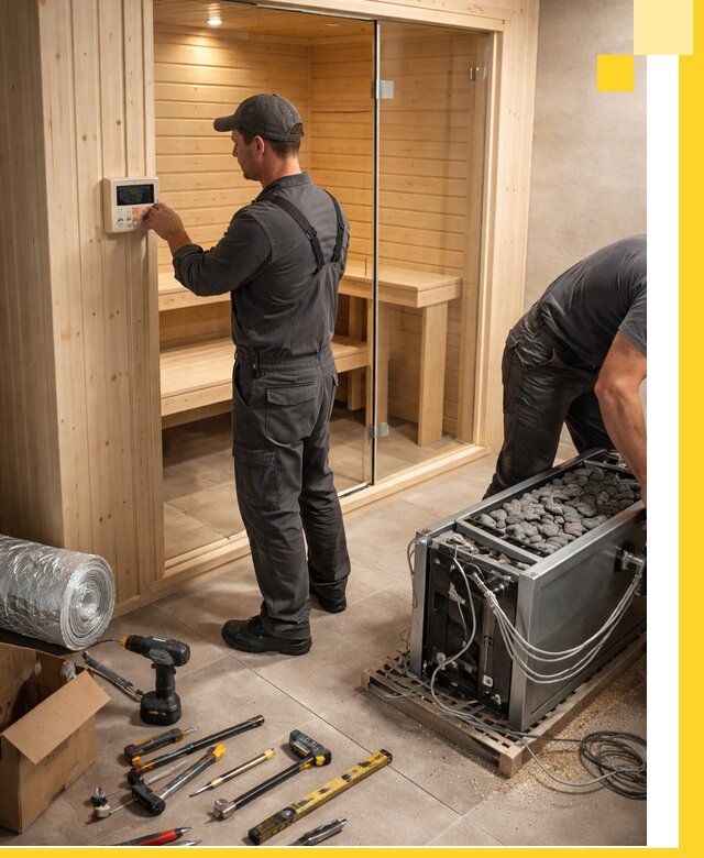 Поставка, установка и монтаж электрических саун в Череповце