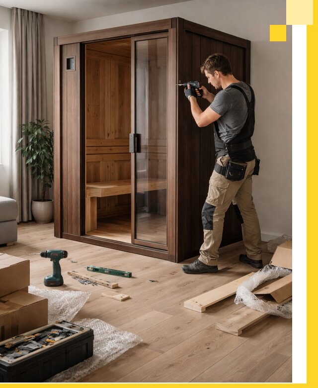 Установка и производство мини саун под ключ в Череповце