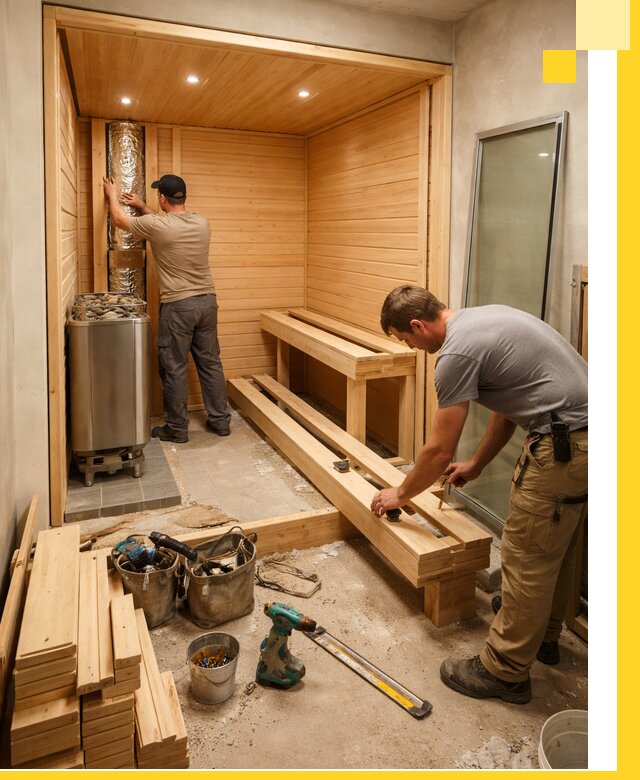 Проектирование и установка домашних саун под ключ в Череповце