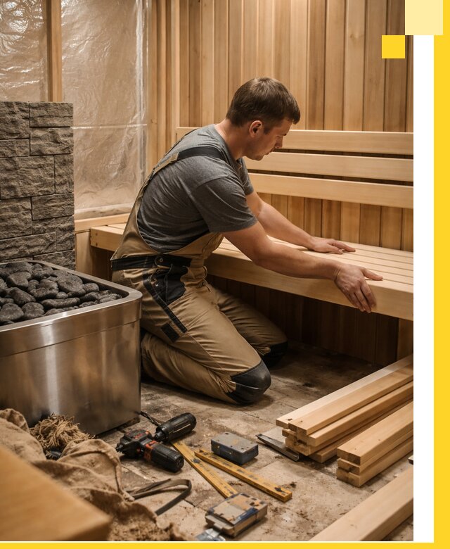 Сауны для дома под ключ с проектированием и монтажом в Череповце