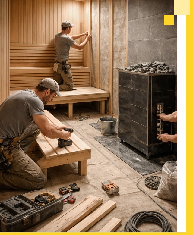 Дизайн и строительство интерьерных саун под ключ в Череповце