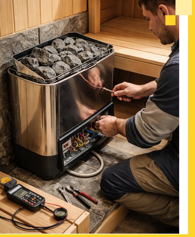 Продажа и установка электрокаменок для саун в Череповце