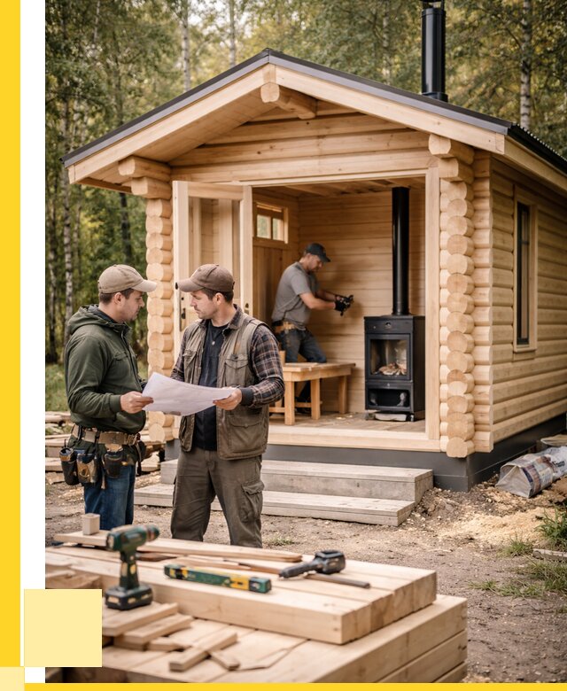 Монтаж бань под ключ в Череповце — от 204420 р. | ЭриданЧрп