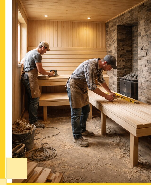 Отделка бани в Череповце: внутренняя отделка от 3066 р. | ЭриданЧрп