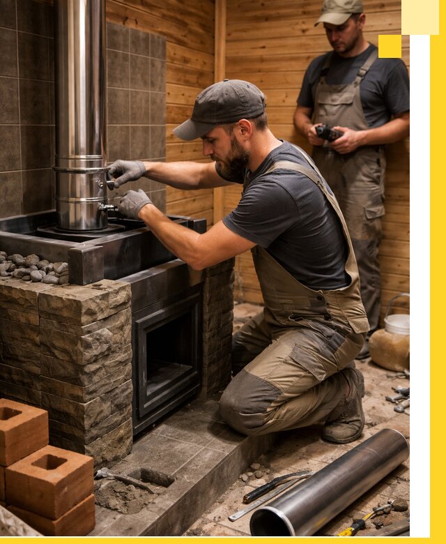 Изготовление и установка банных печей под ключ в Череповце