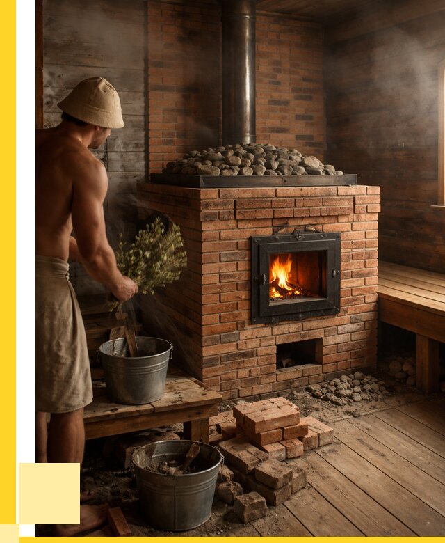 Кирпичные банные печи в Череповце от 91989 р. | ЭриданЧрп