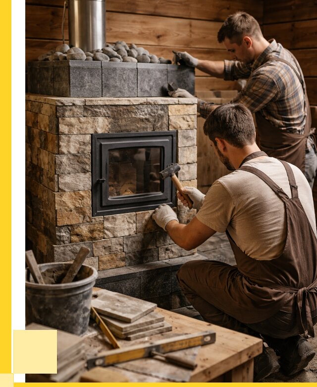 Облицовка банной печи в Череповце от 15332 р. | ЭриданЧрп