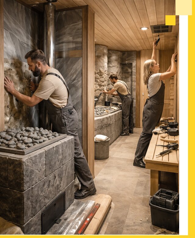 Строительство бань и SPA процедур в Череповце под ключ и отделкой