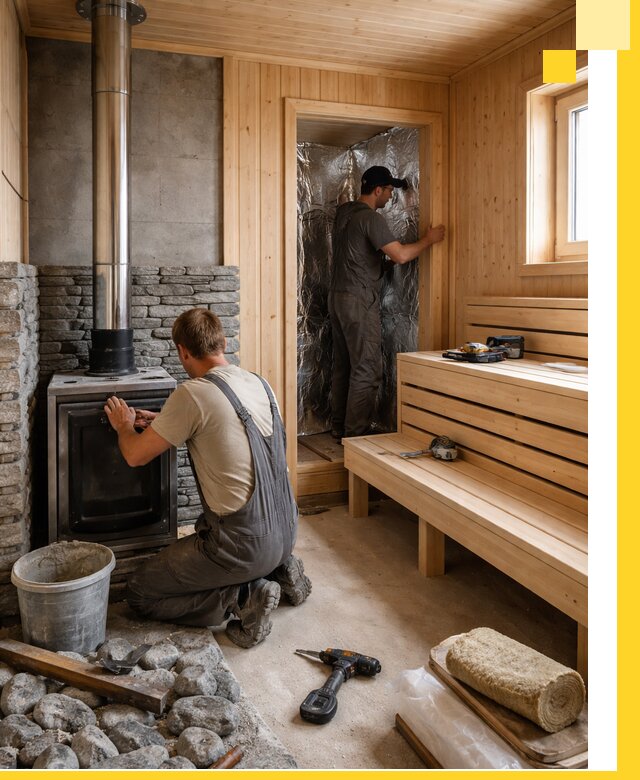 Строительство и изготовление бань под ключ в Череповце