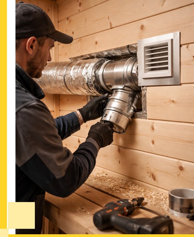 Монтаж вентиляции бани в Череповце от 12265 р. | ЭриданЧрп