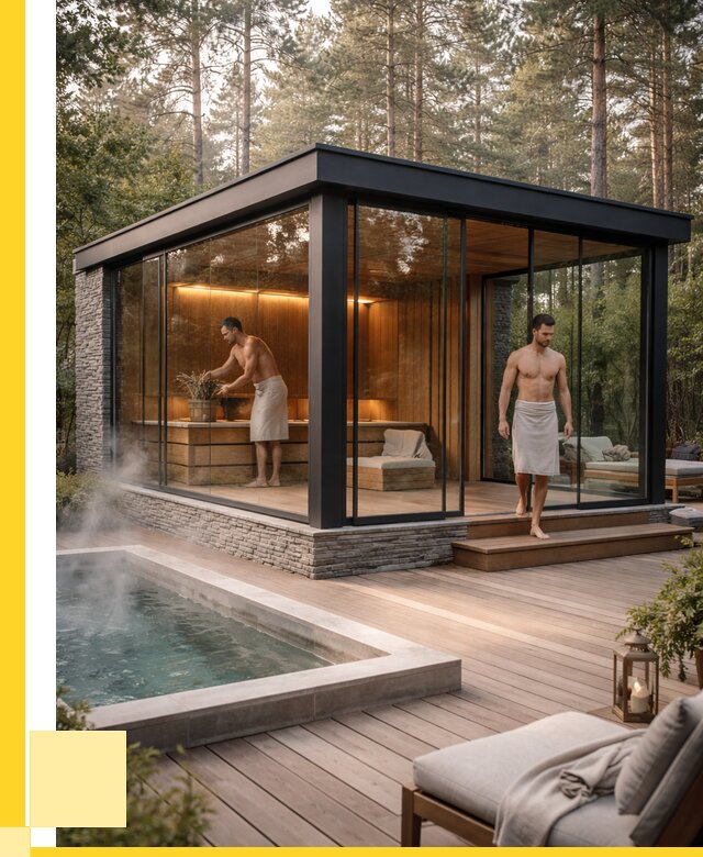 Стеклянные бани и двери в Череповце от 459945 р. | ЭриданЧрп