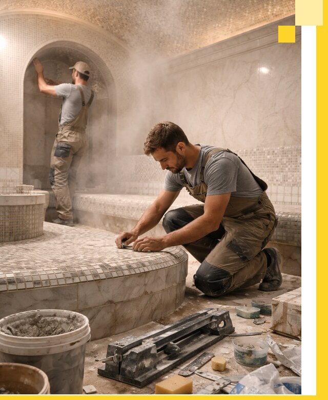 Профессиональный дизайн хамама и SPA под ключ в Череповце