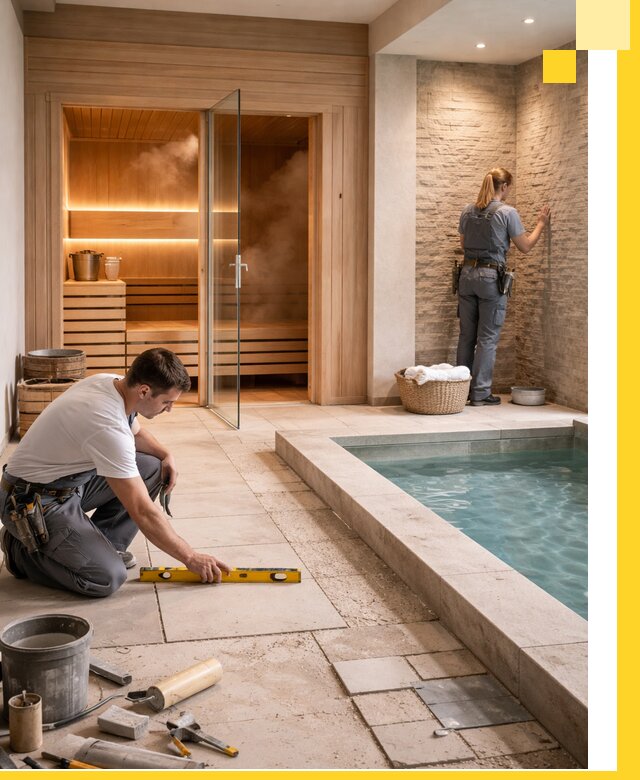 Комплексный дизайн и отделка интерьеров SPA под ключ в Череповце